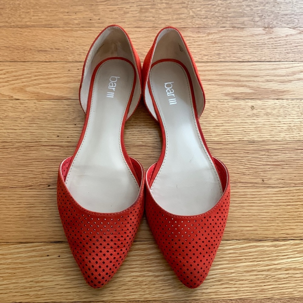 Red Flat Shoes - Bar III Luna